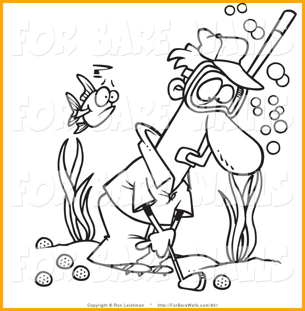 1044x1064 The Best Unlock Golf Coloring Fish Page Of Style And Kids Trend