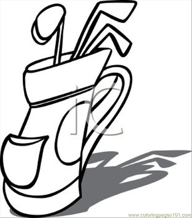 650x736 Golf Bag Coloring Page Best Golf Towel Images