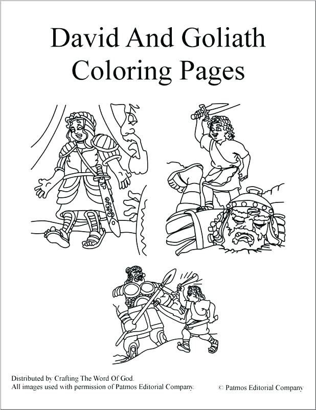 618x800 David And Goliath Coloring Page Plus And Coloring Pages Coloring