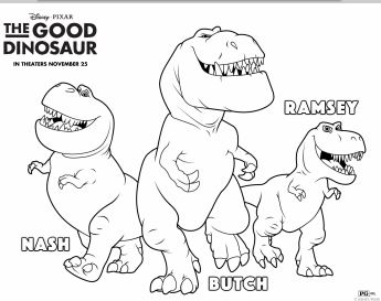 345x273 The Good Dinosaur Printable Activities