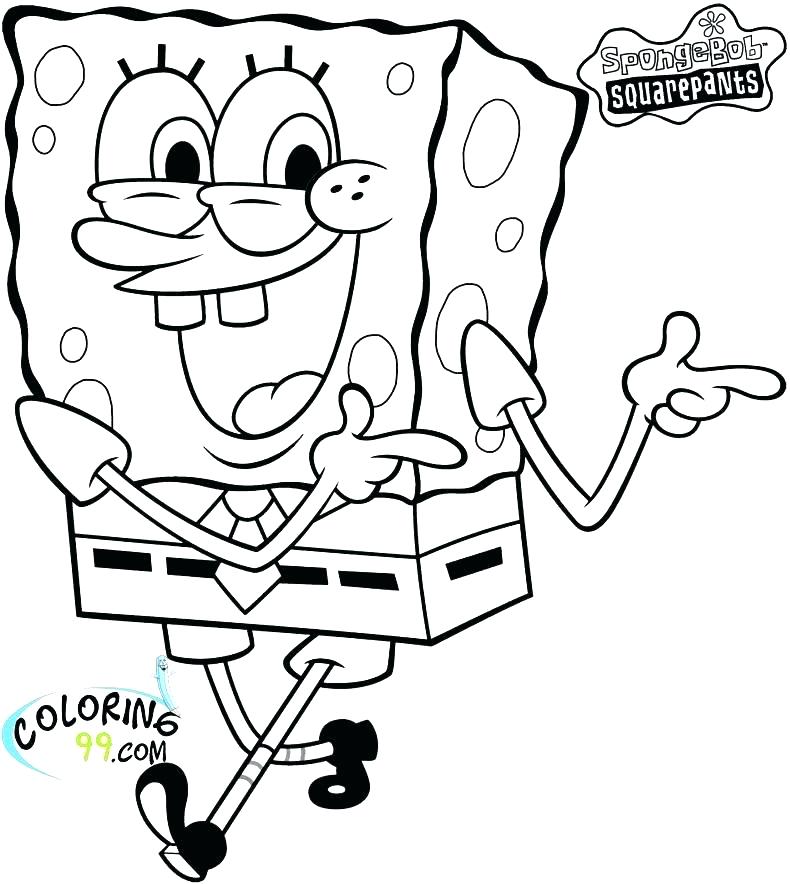 790x884 Good Coloring Pages Print Of Your Favorite Sponge Bob And His