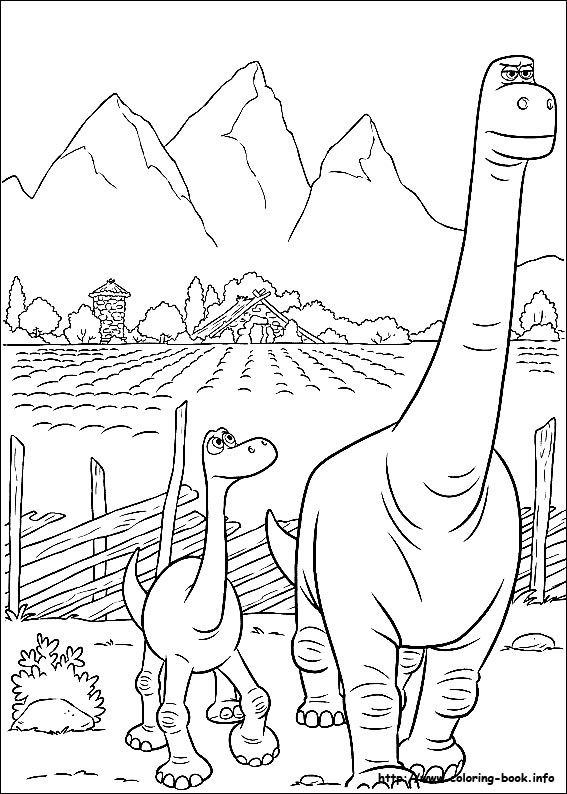 567x794 The Good Dinosaur Coloring Pages Printable