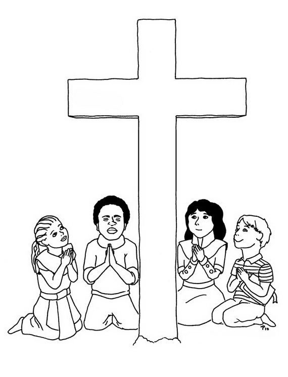 570x746 Good Friday Coloring Pages And Pintables For Kids