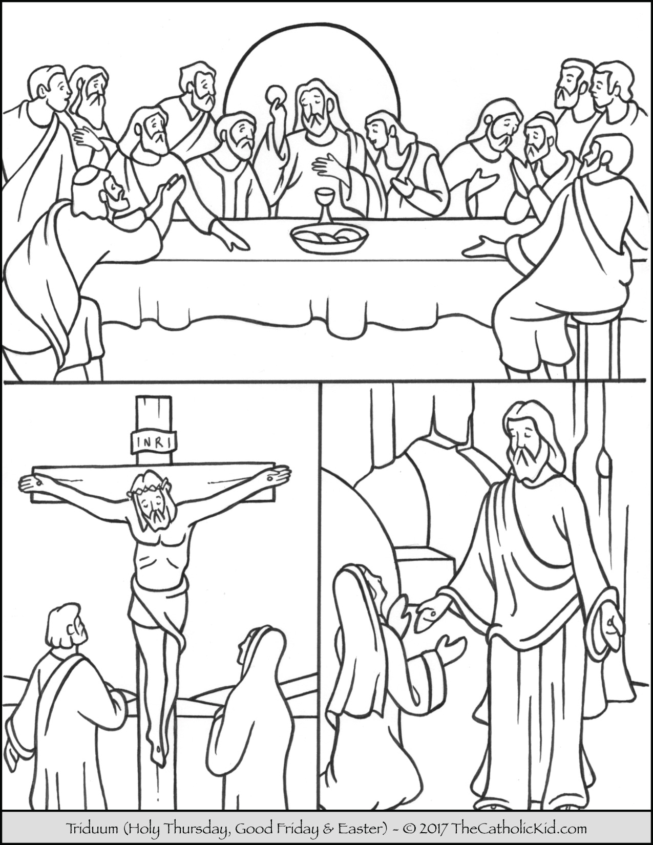 1275x1650 Easter Triduum Coloring Page