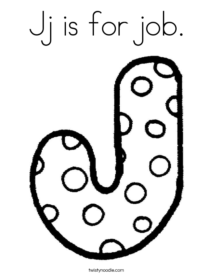 685x886 Jj Is For Job Coloring Page