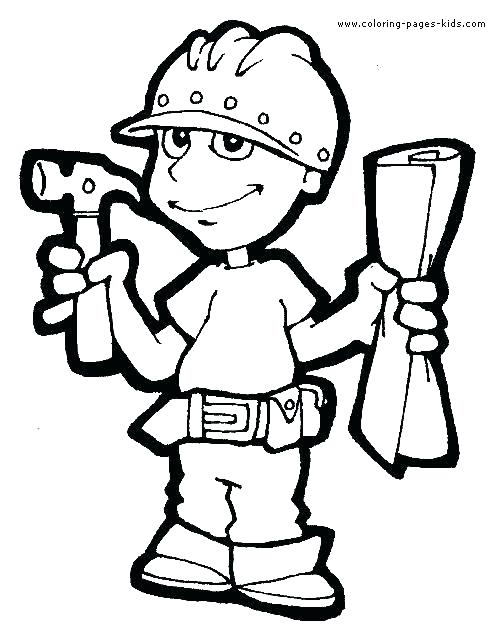 500x635 Job Coloring Pages Occupations Coloring Pages Occupations Coloring