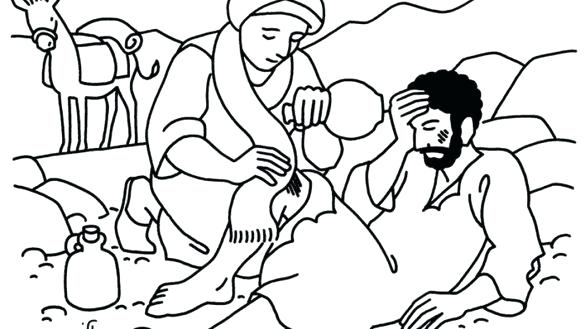 585x329 Good Samaritan Coloring Pages Ng The Good Ng Page Fresh Or Sheet