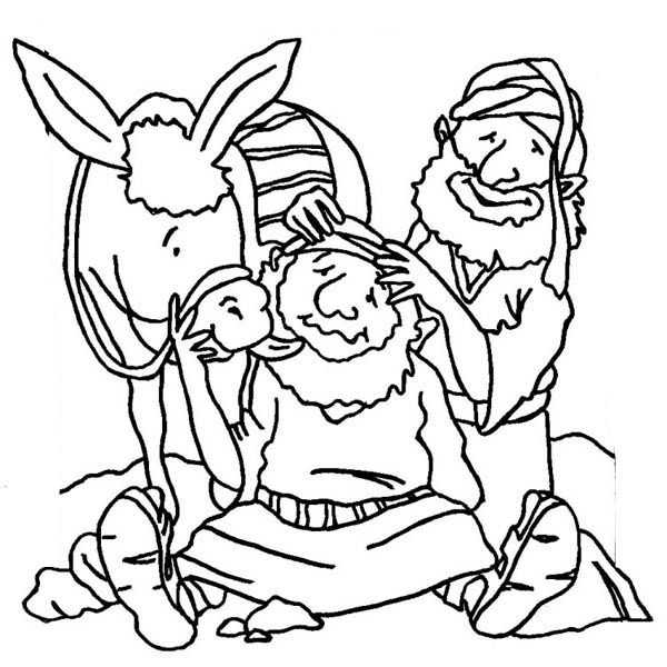 600x600 Good Samaritan Massage Traveller Head Coloring Page