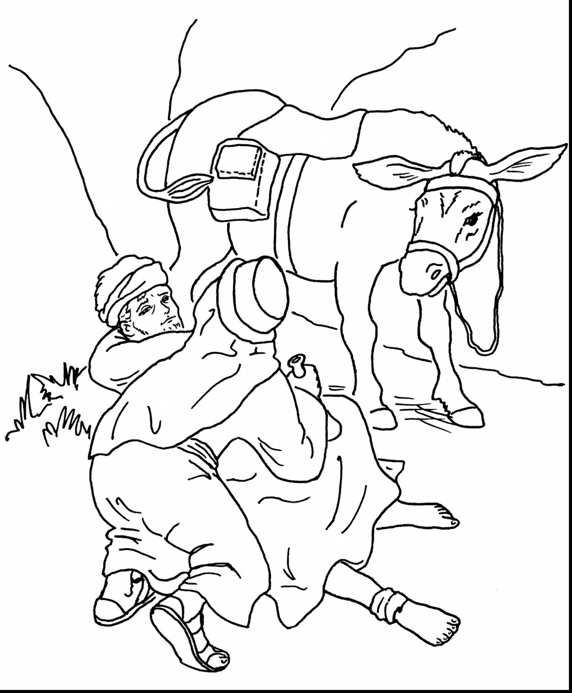 1860x2252 The Good Samaritan Coloring Page