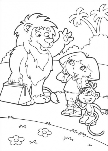 374x525 Dora Coloring Pages