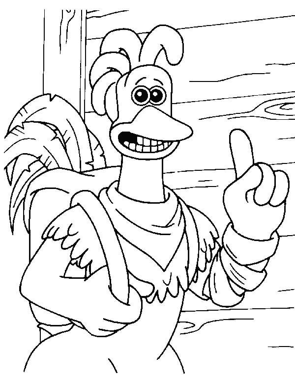 600x764 Rocky Rhodes Saying Goodbye In Chicken Run Coloring Pages Batch