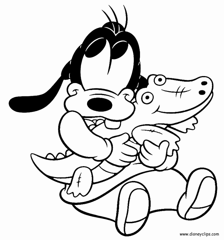 736x789 Goofy Christmas Coloring Goofy Coloring Pages