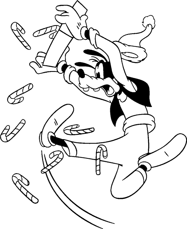 628x767 Goofy Coloring Pages For Christmas
