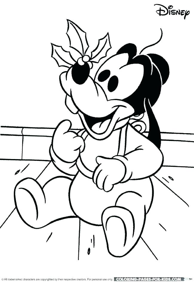 Goofy Christmas Coloring Pages at GetDrawings | Free download