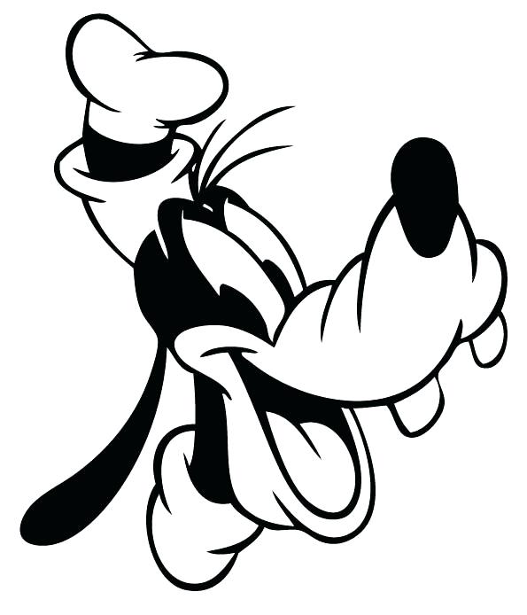 595x694 Goofy Para Colorear Goofy Coloring Pages Goofy Infantiles Para
