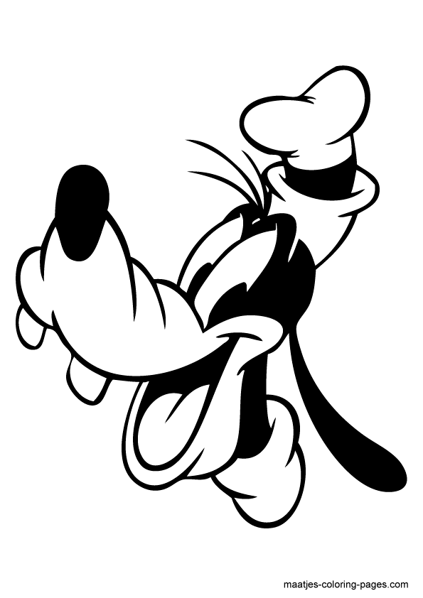 595x842 Goofy Coloring Page