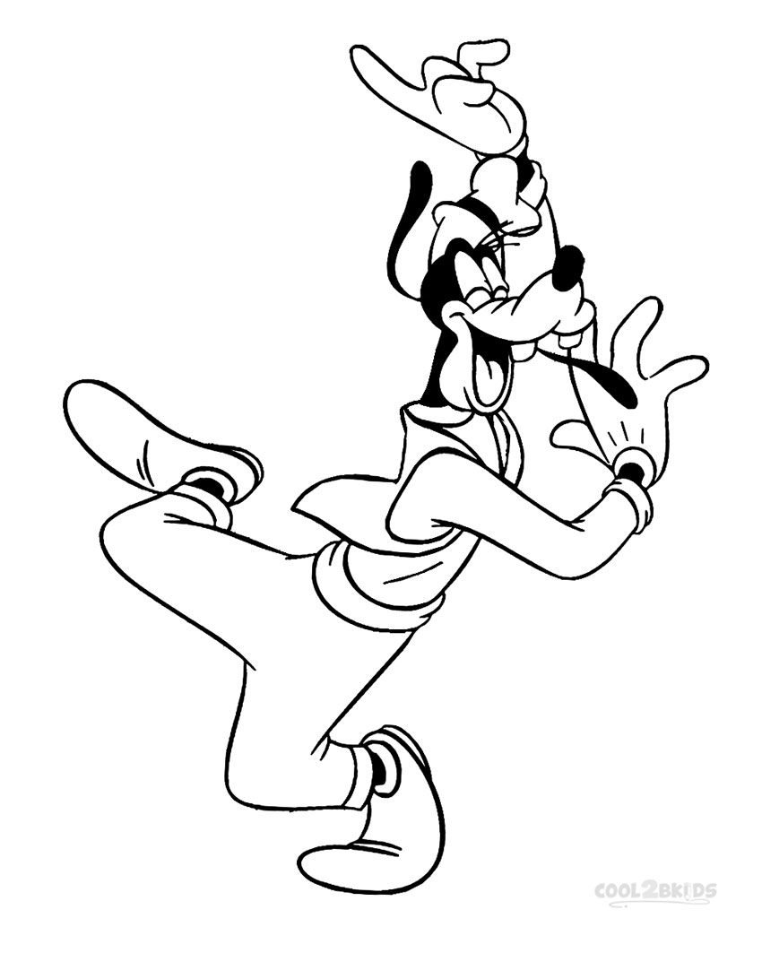 850x1063 Printable Goofy Coloring Pages For Kids