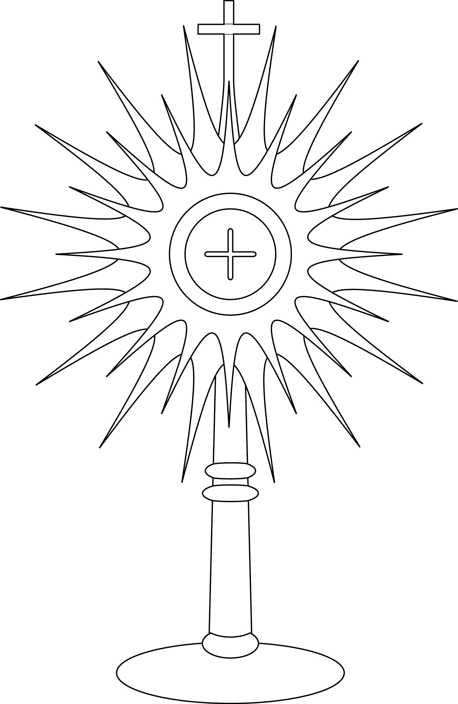 1515x2330 New Monstrance Coloring Page Google Search Free Coloring Pages