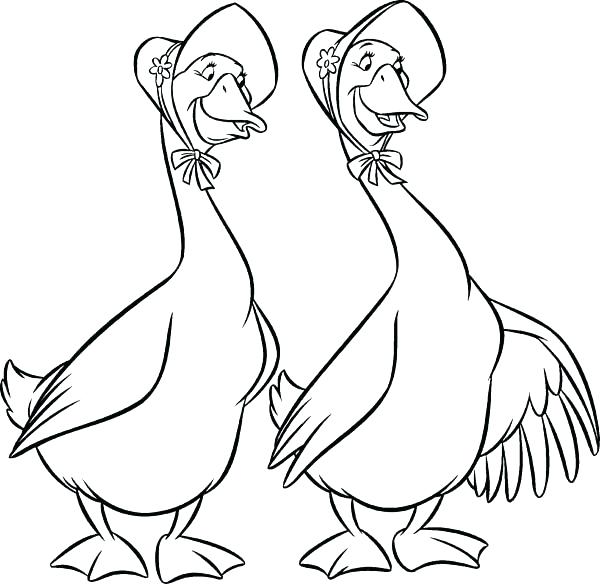 600x584 Goose Coloring Page The Coloring Pages Geese And In Goose Coloring