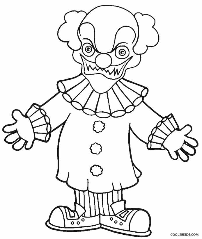 694x822 Goosebumps Coloring Pages Printable Printable Clown Coloring Pages