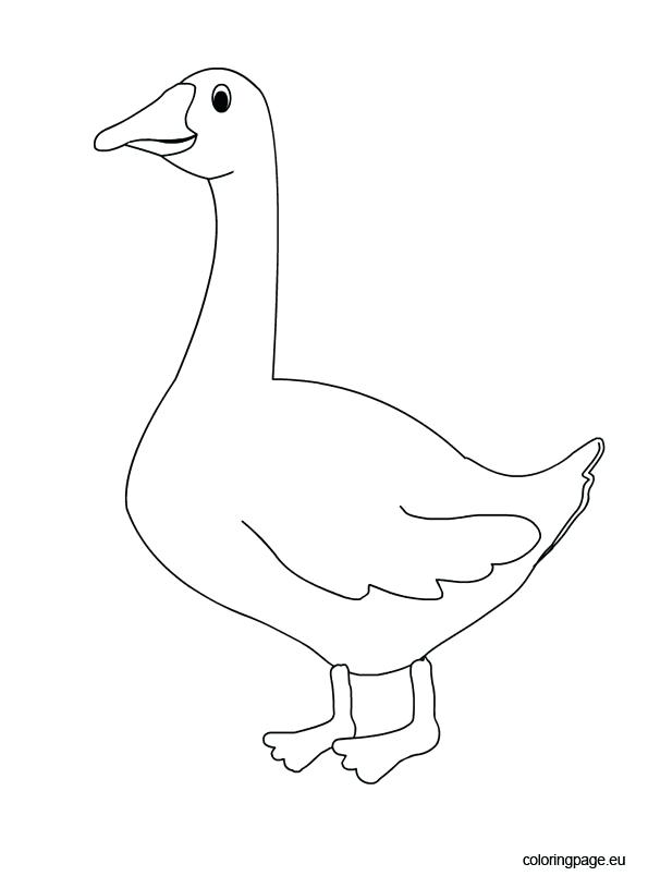 595x804 Goose Coloring Page Goose Goosebumps Coloring Pages Printable