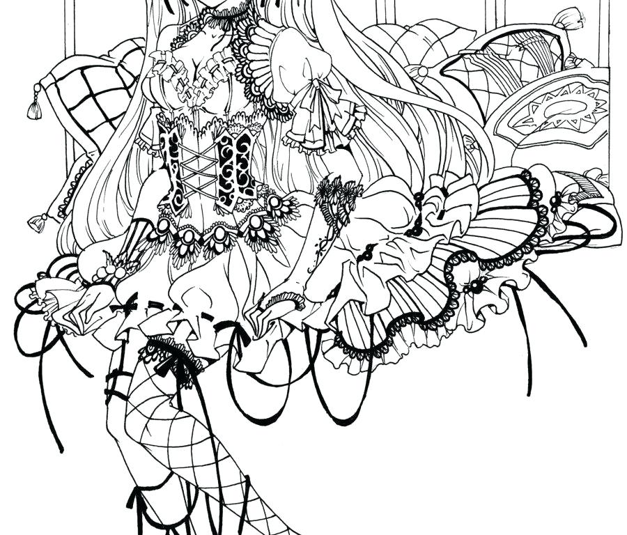 900x768 Goth Coloring Pages Coloring Pages Little Girls Adults Fairy