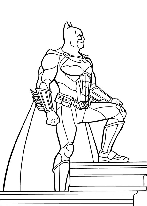 607x850 Gotham City Coloring Pages