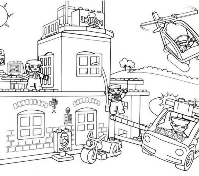 678x600 City Coloring Page Coloring Page