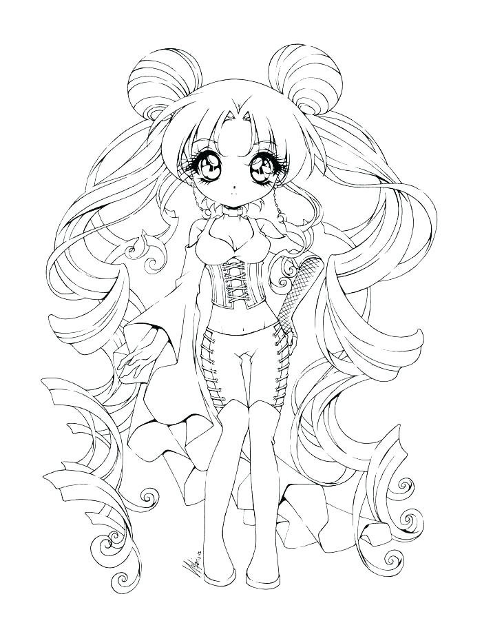 Gothic Anime Coloring Pages at GetDrawings | Free download