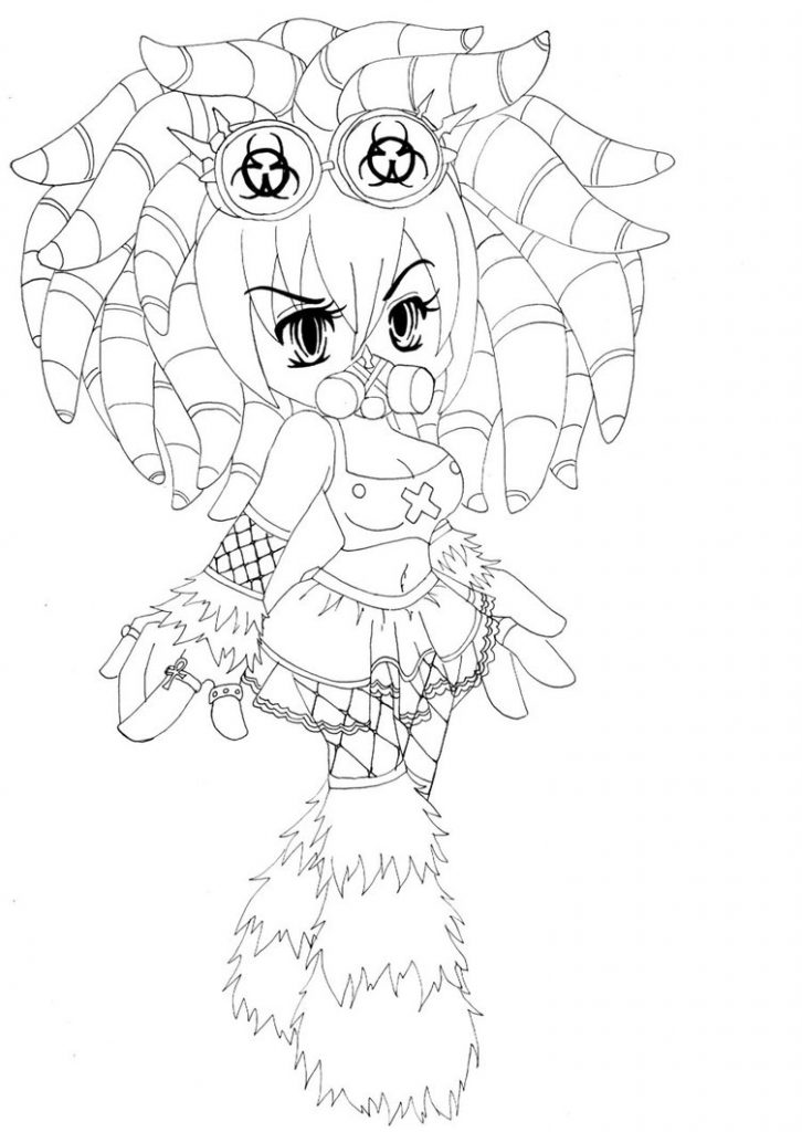 726x1024 Gothic Coloring Pages Goth Girl Toint Tinkerbell Anime Colouring