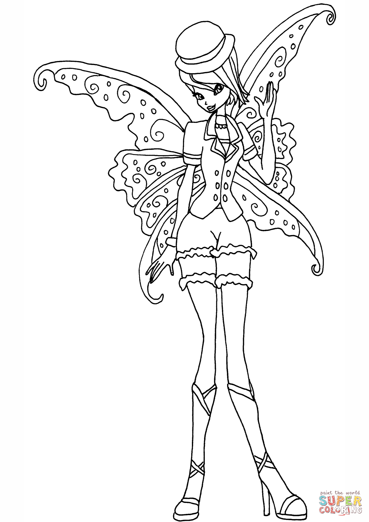 1240x1754 Spectacular Inspiration Gothic Coloring Pages Tecna Page Free