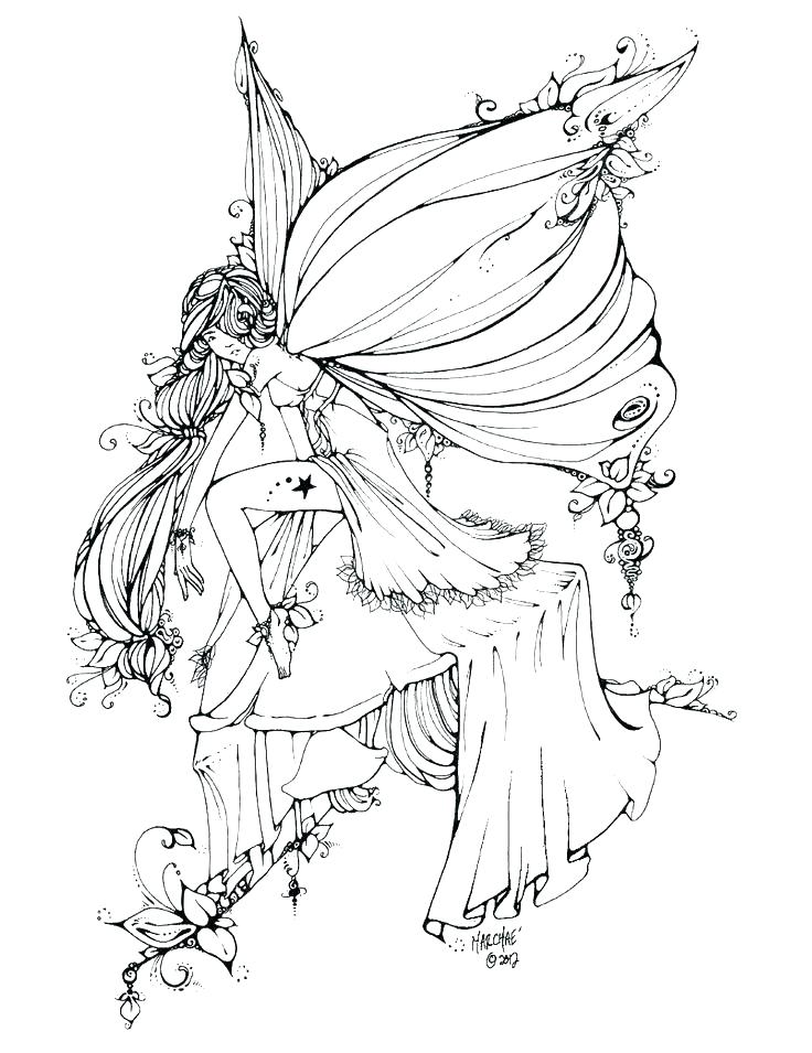 736x955 Fairies Coloring Pages Girls Coloring Pages Barbie Fairy Gothic