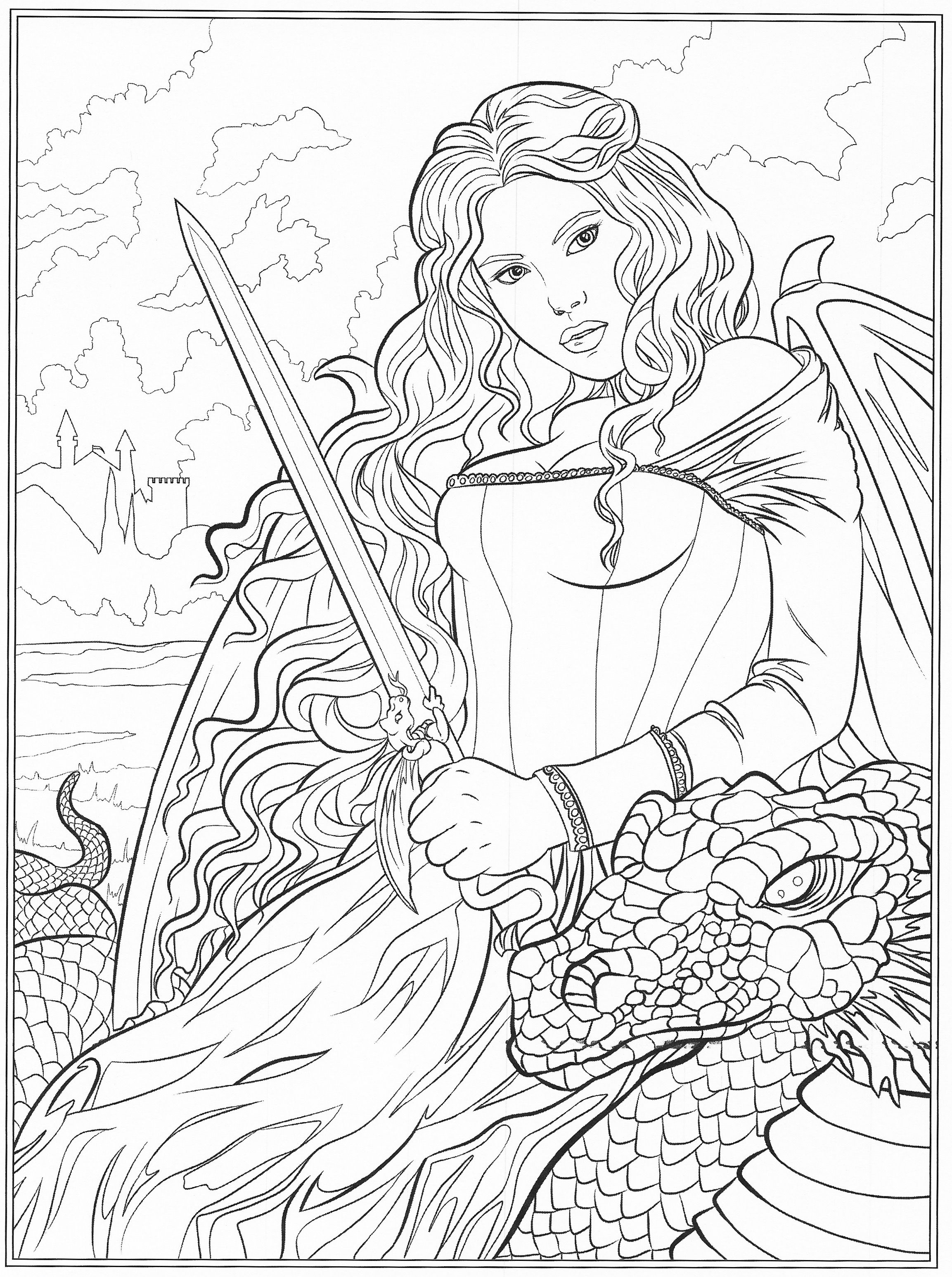 2306x3092 New Gothic Fairy Coloring Pages Free Coloring Pages Download