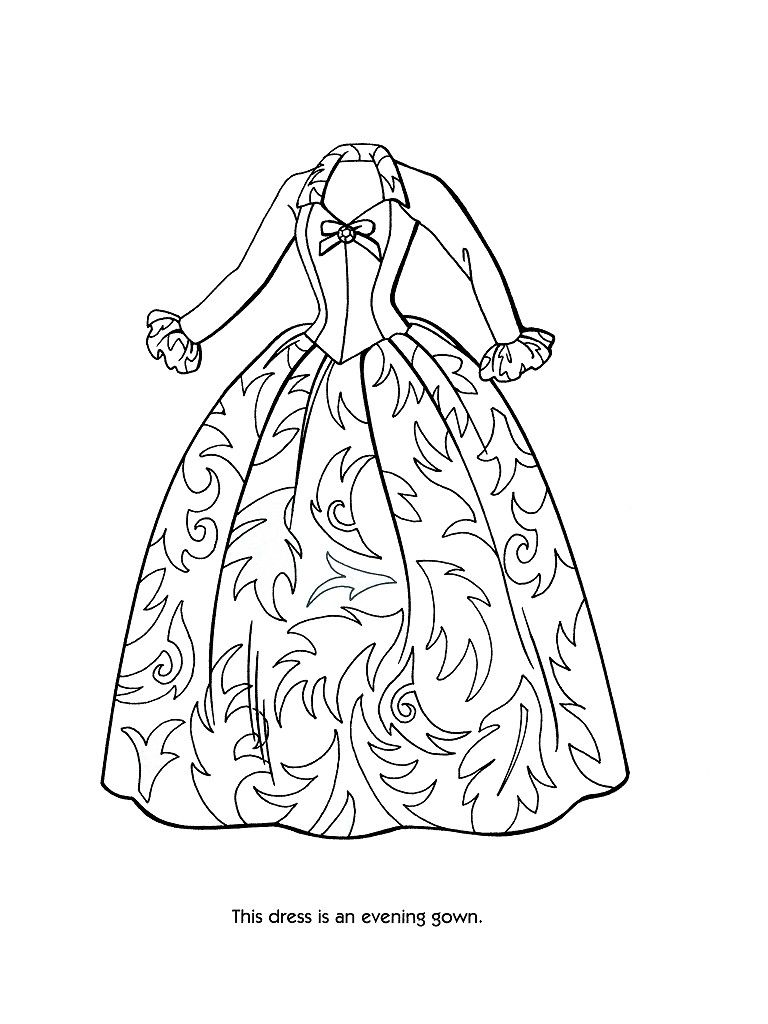 768x1024 Victorian Coloring Pages Of Women's Dress Coloring Pages
