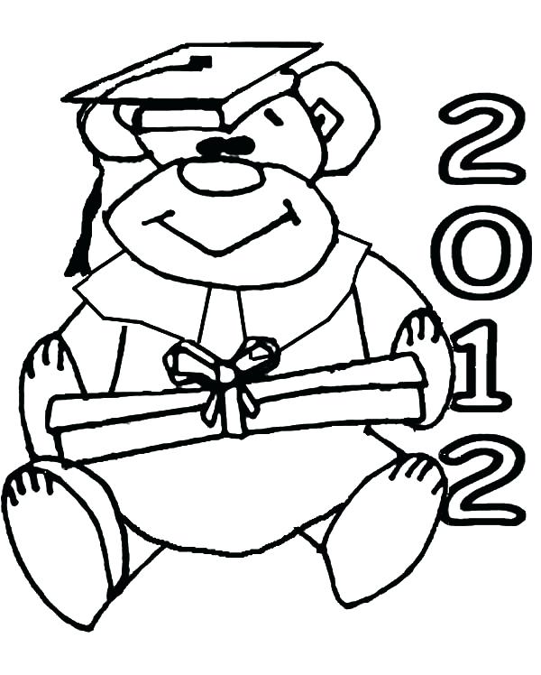 600x748 Graduation Cap Coloring Page Graduation Day Coloring Pages