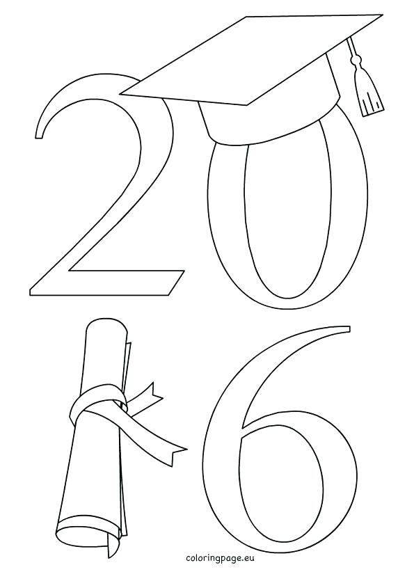 595x822 Coloring Graduation Cap Coloring Page Pin Various Printable
