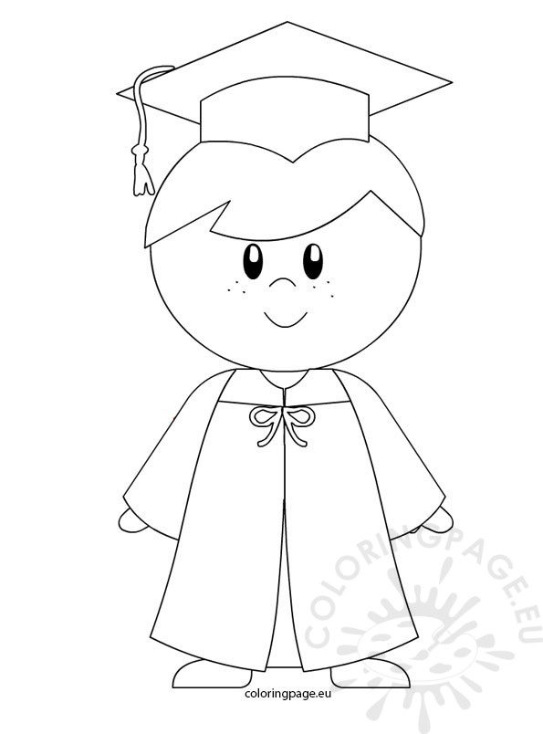 595x804 Graduation Coloring Pages Luxury Kindergarten Boy Graduation