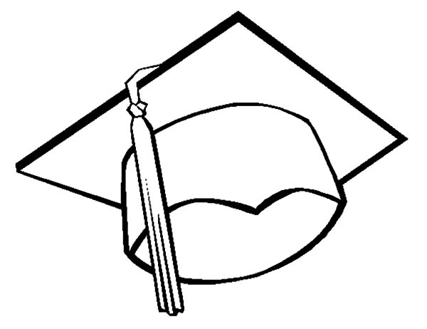 600x462 Graduation Coloring Pages To Print Graduation Cap Coloring Page
