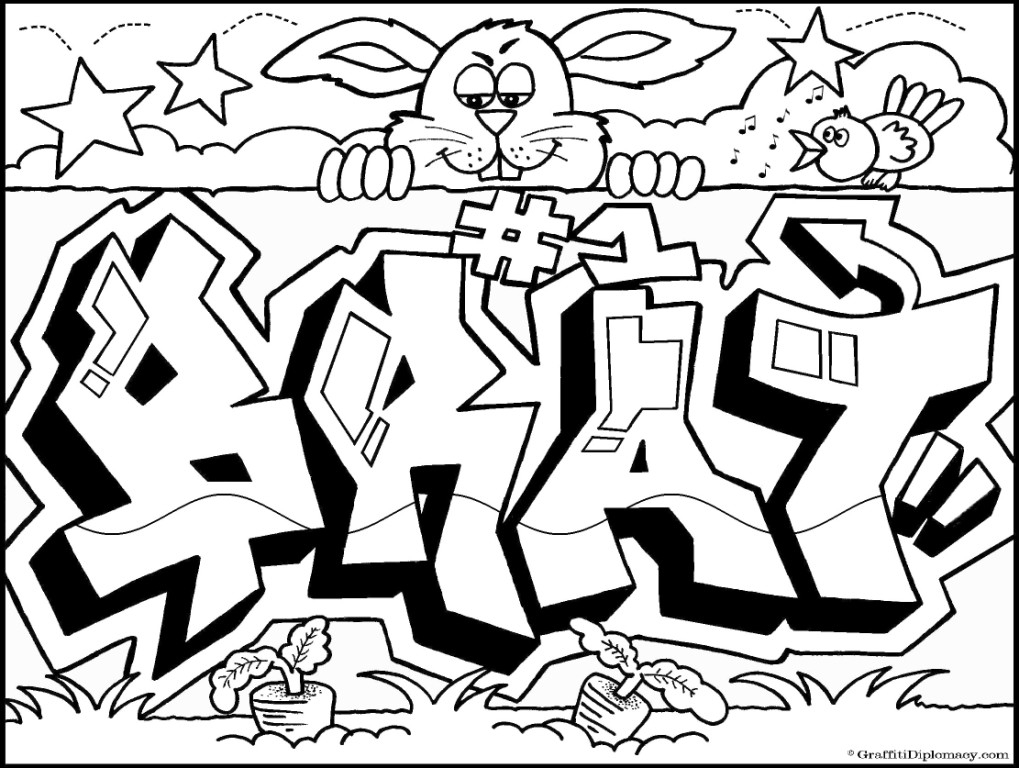 1019x768 Graffiti Coloring Book Because Y's A Crooked Letter