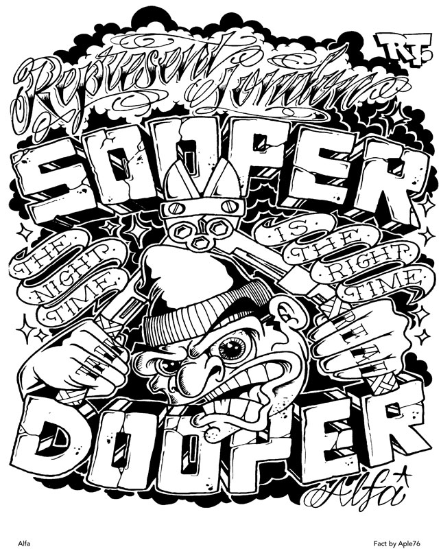 643x800 Graffiti Coloring Pages