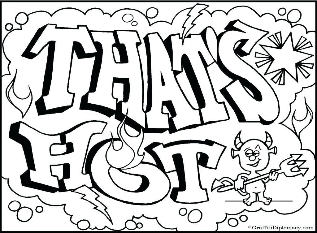 1024x753 Graffiti Coloring Pages