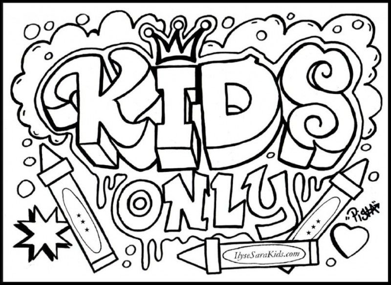 800x582 Graffiti Coloring Pages Teen Girls For Adults
