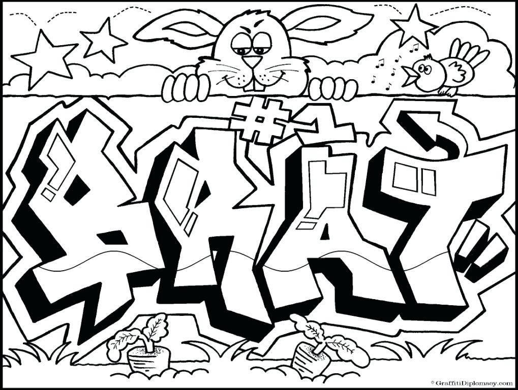 1019x768 Printable Graffiti Coloring Pages Graffiti Color Pages Images