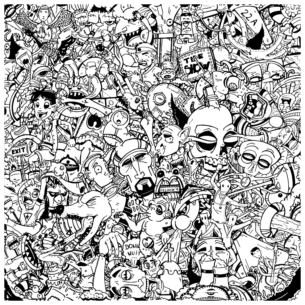 988x988 Coloring Adult Graffitis Characters, From The Gallery Graffiti