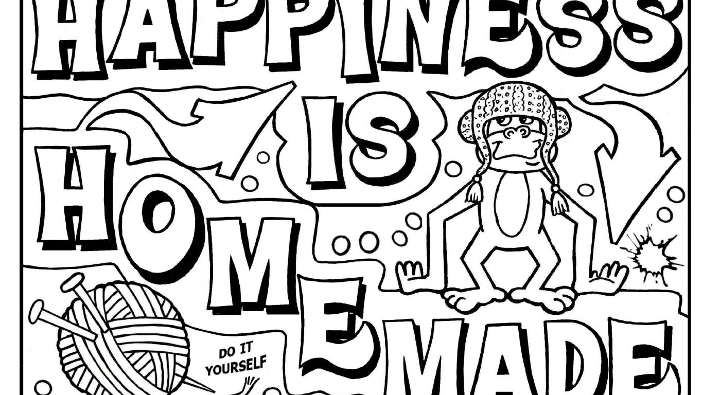 1366x768 Graffiti Coloring Pages For Adults Free Adult Creator Letters