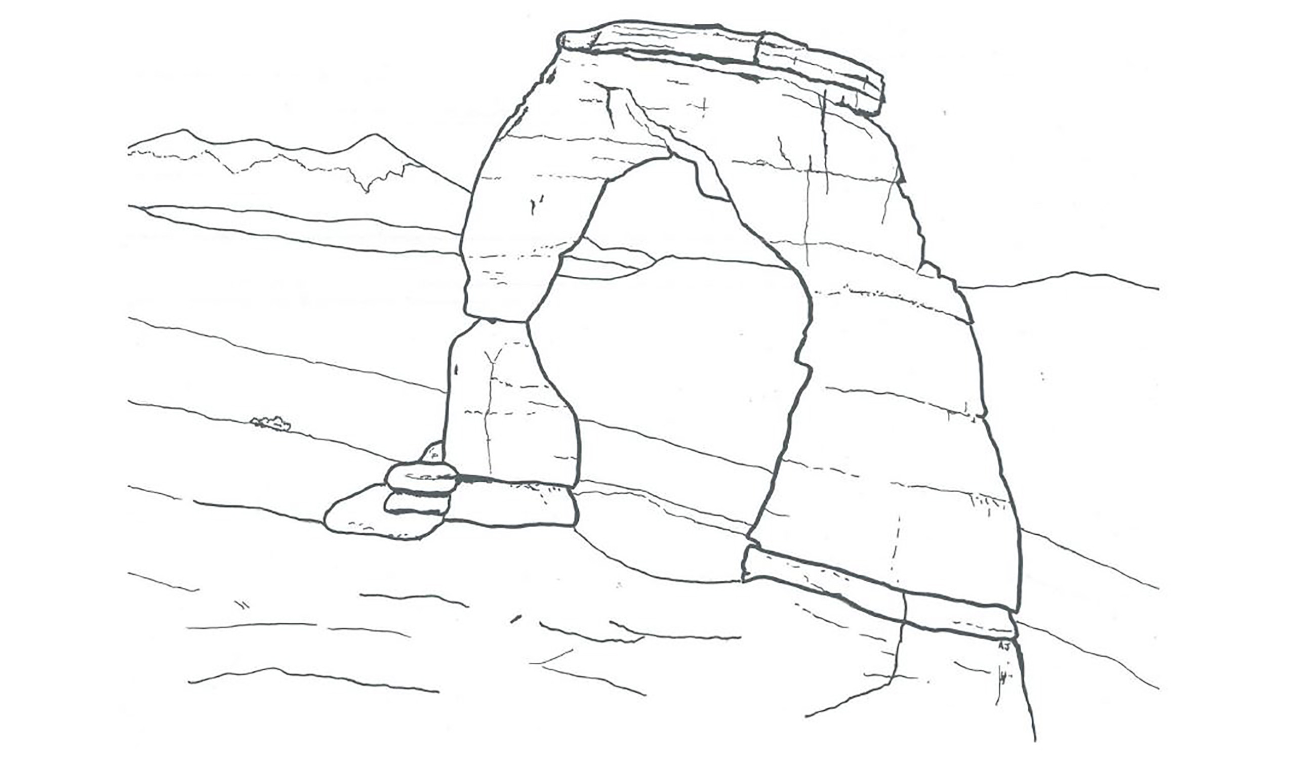 2550x1520 Coloring Pages Arches National Park U S Service Unusual Grand