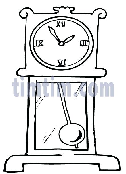 Grandfather Clock Coloring Page at GetDrawings | Free download