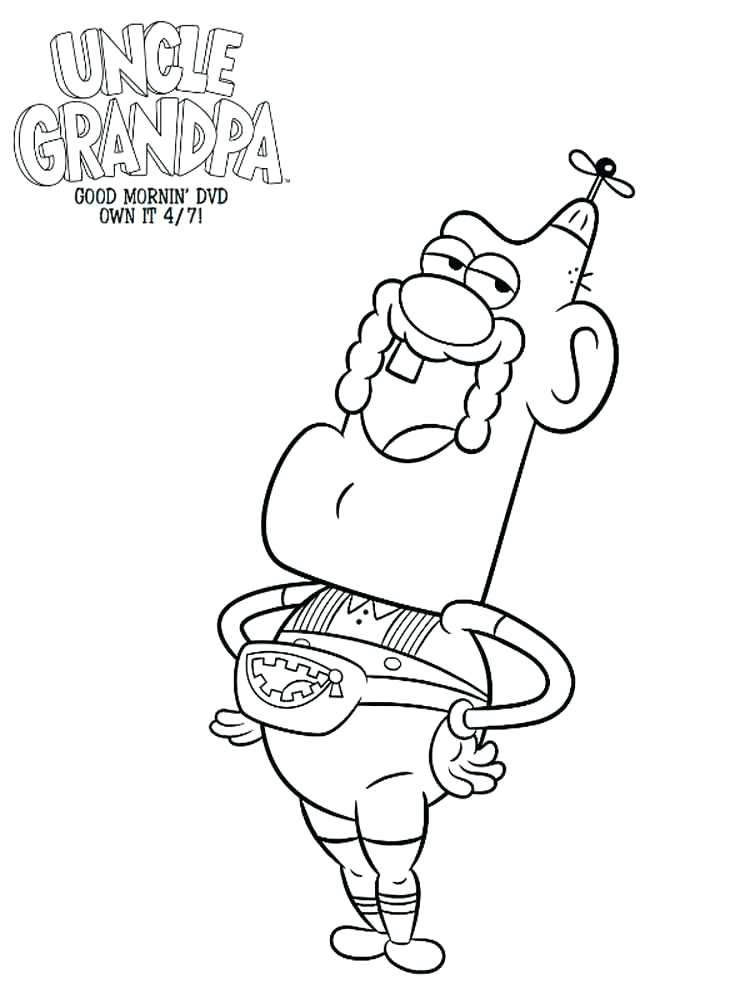 750x1000 Grandpa Coloring Pages Uncle Grandpa Coloring Pages Worlds Best