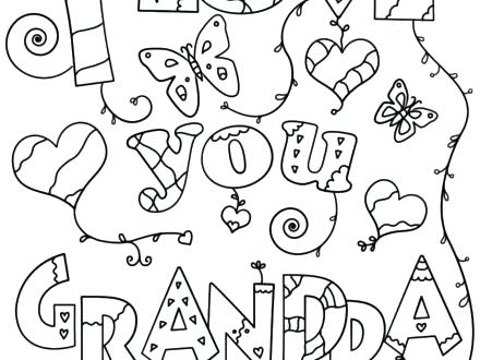 440x330 Pics Of Coloring Pages Grandpa Coloring Pages I Love You Grandpa