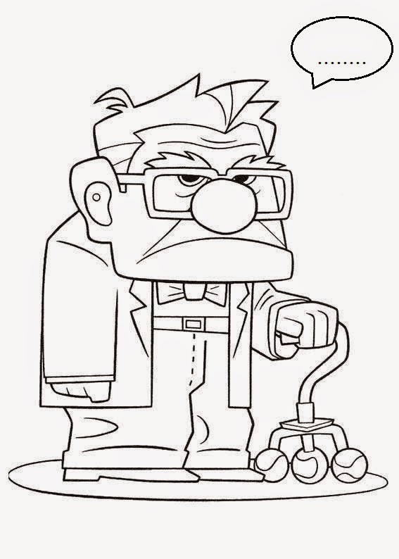 567x794 Up Movie Grandpa Grandfather Coloring